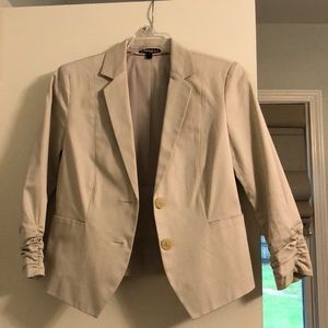 Tan blazer from Express